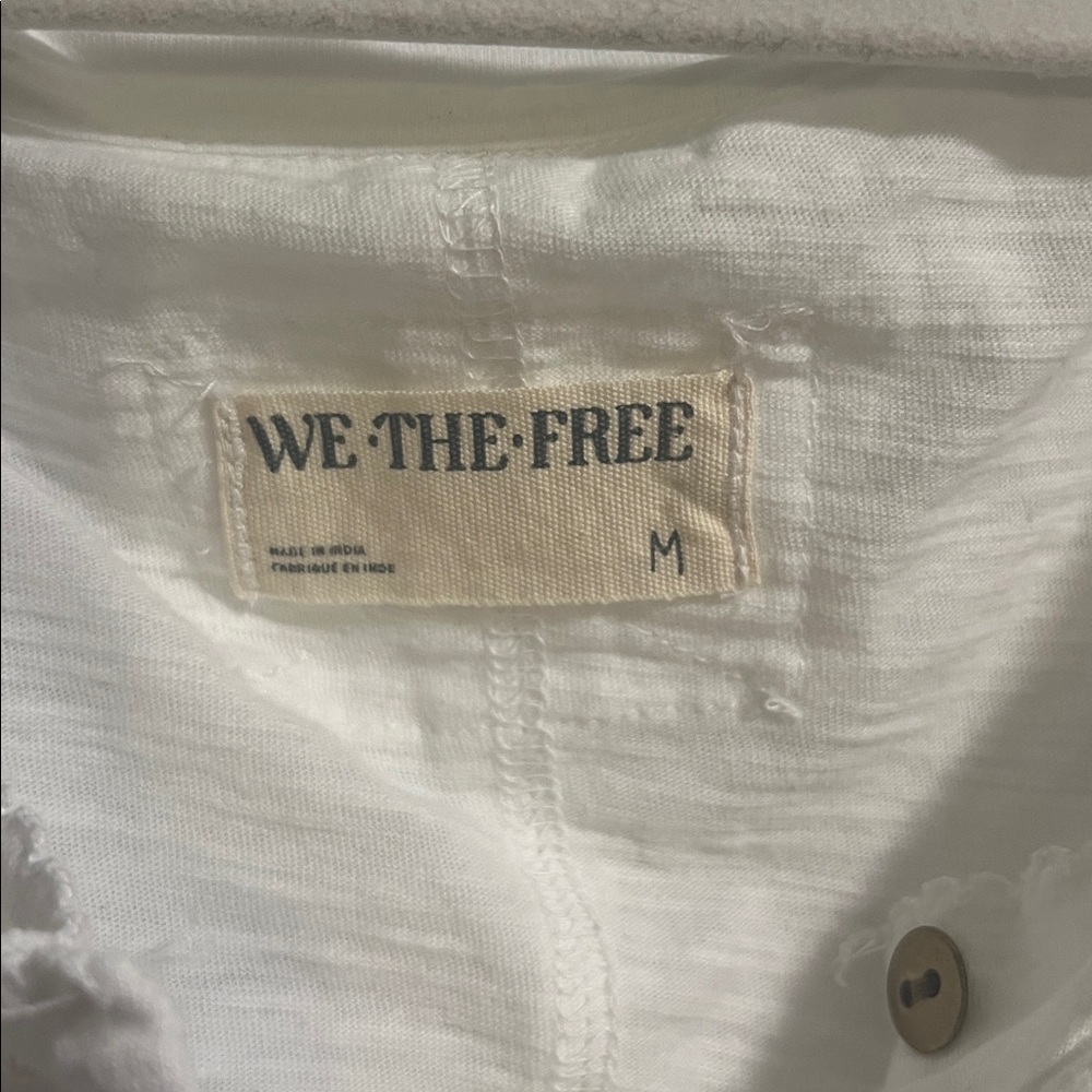 We The Free White Button-Detail Top - Picture 2 of 4